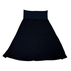 James Perse Skirt Women's 3 Large Minimalist Black Quiet Luxury